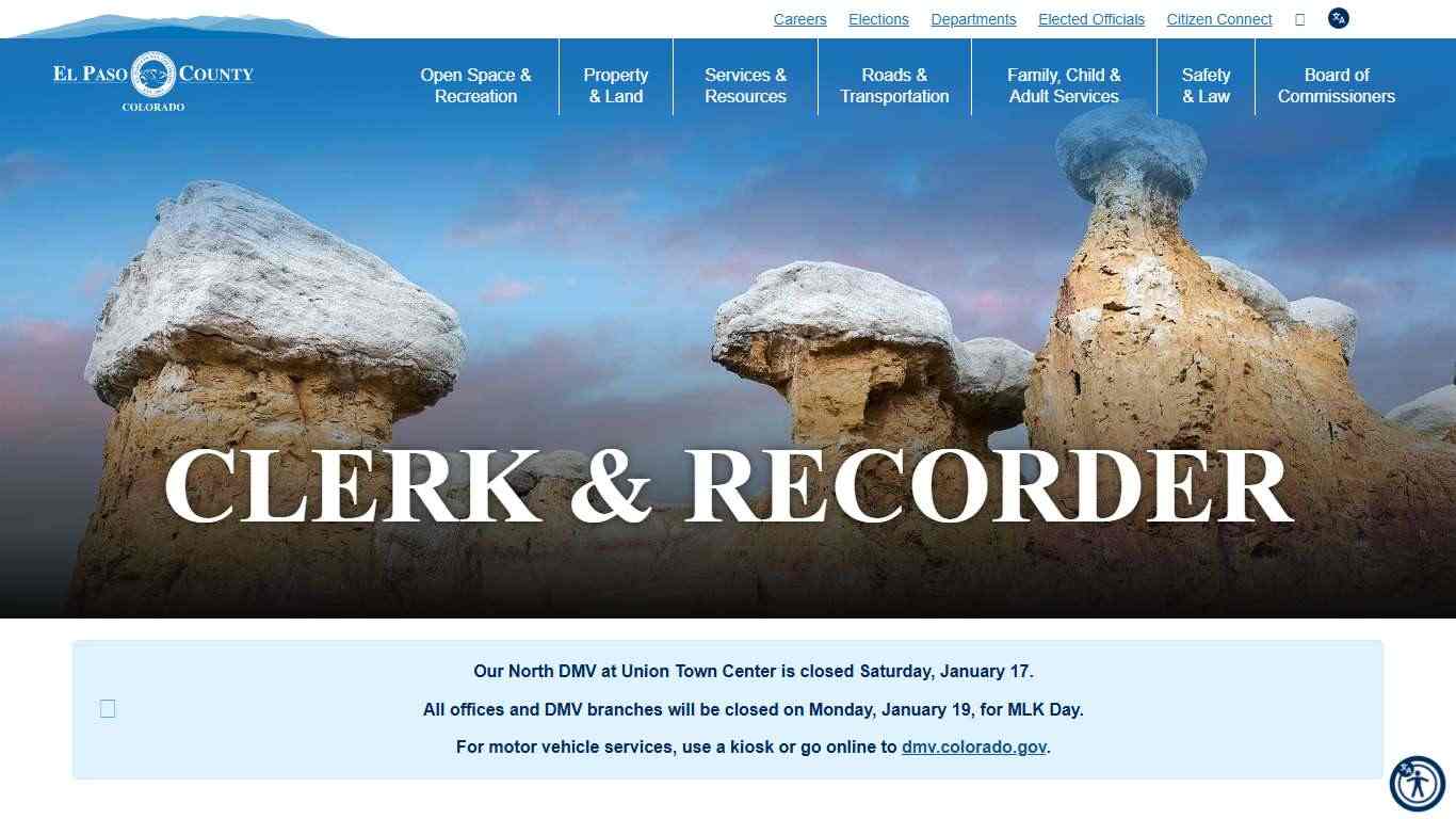 County Clerk and Recorder - El Paso County Clerk and Recorder